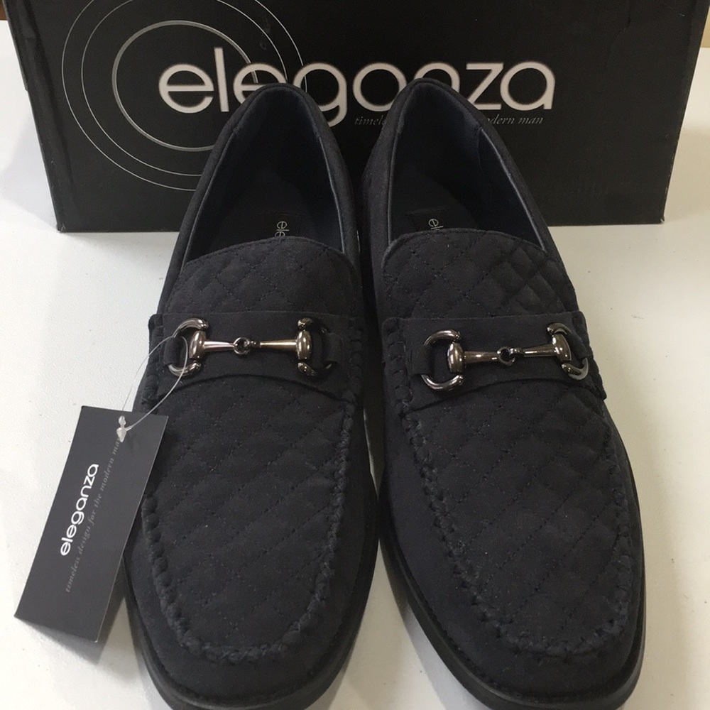 Eleganza Men Shoes Velvet Loafers Black Size 12 EZ